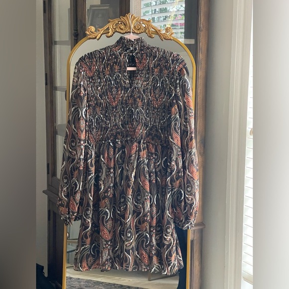 NWT MISA Jessa Mini Paisley Dress in Spartina Paisley - Picture 10 of 12